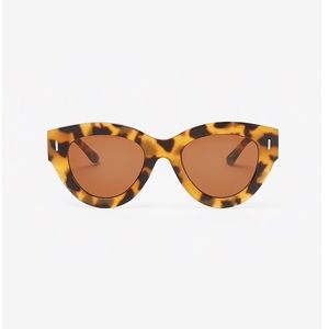 New Trendy Women’s Oversized Tortoiseshell Round Style Sunglasses 100% UV Lens